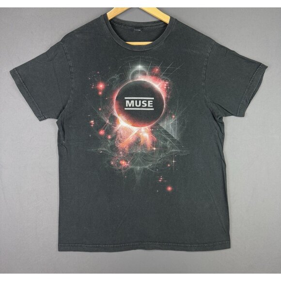 Vintage Y2K Muse Band Tee Neutron Star Collision Twilight Saga Eclipse Movie Art - Picture 1 of 8